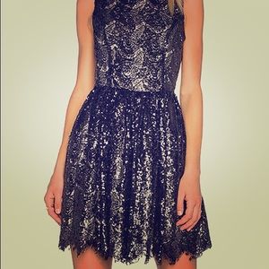 BB Dakota sequin lace dress, size 4